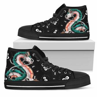 Haku Spirited Away Sneakers Ghibli High Top Shoes Fan High Top Shoes | Favorety DE