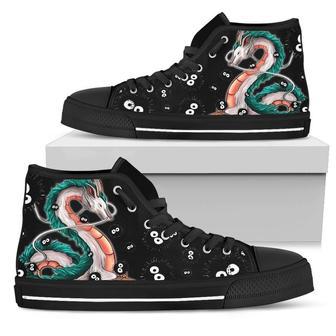 Haku Spirited Away Sneakers Ghibli High Top Shoes Fan High Top Shoes | Favorety AU