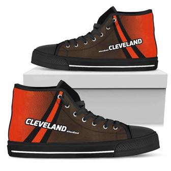 #Hardland Cleveland Fan Canvas High Top Shoes - Monsterry CA