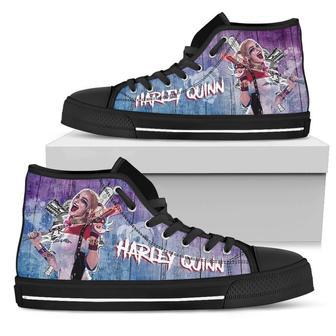 Harley Quinn Sneakers High Top Shoes Amazing Fan Gift Idea High Top Shoes | Favorety CA