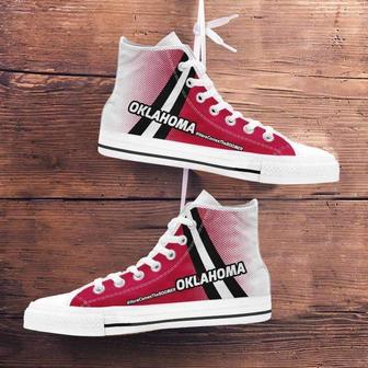 #Herecomestheboomer Oklahoma Canvas High Top Shoes - Monsterry