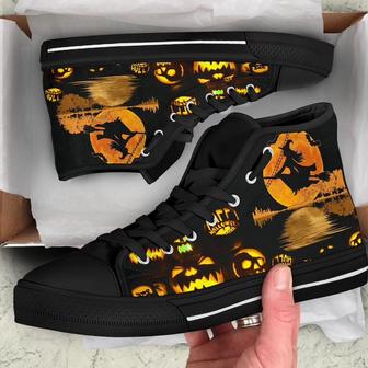 High Top Halloween Witch Halloween Gift, Women And Men, Sneakers For Adults, Custom High Top Shoes,Converse - Monsterry AU