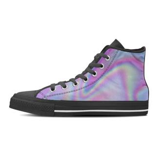 Holographic Men's High Top Shoes - Monsterry AU
