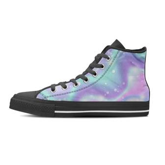 Holographic Psychedelic Women's High Top Shoes - Monsterry AU