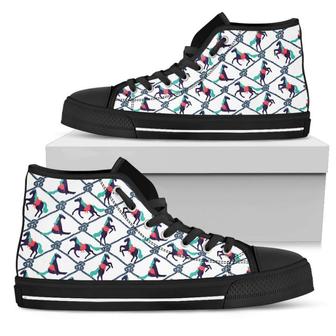 HORSE HIGH TOP SHOES - - Monsterry AU