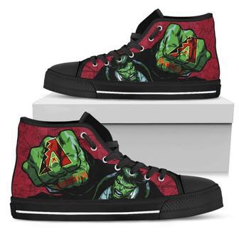 Hulk Punch Arizona Diamondbacks High Top Shoes | Favorety CA