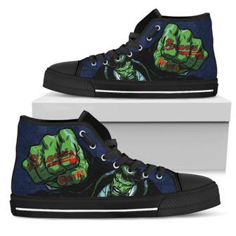 Hulk Punch Atlanta Braves High Top Shoes | Favorety DE