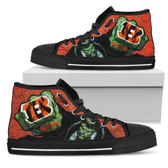 Hulk Punch Cincinnati Bengals High Top Shoes | Favorety UK