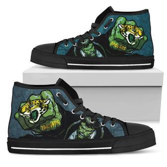 Hulk Punch Jacksonville Jaguars High Top Shoes | Favorety CA