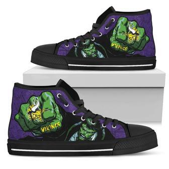 Hulk Punch Minnesota Vikings High Top Shoes | Favorety UK