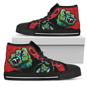 Hulk Punch Tennessee Titans High Top Shoes | Favorety AU