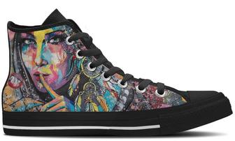 Hush High Top Canvas Shoes - Monsterry