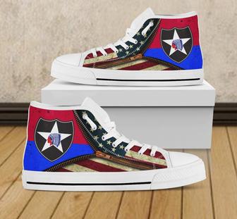 Infantry Division Unisex High Top Shoes - Monsterry UK