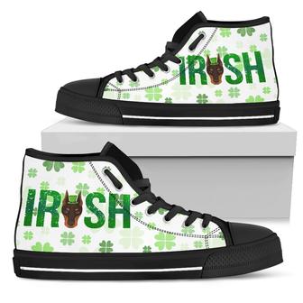 Irish Doberman High Top Shoes - Monsterry