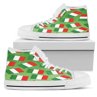Italy Pride Flag High Top Shoes - Monsterry DE