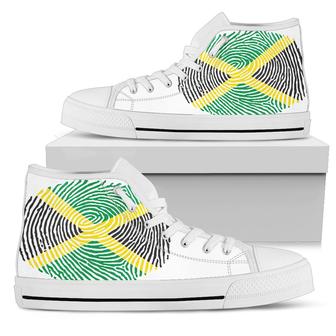 Jamaica Fingerprint Flag High top shoes - Monsterry