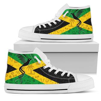 Jamaica Flag High Top Shoes, Jamaica Sneakers - Monsterry AU