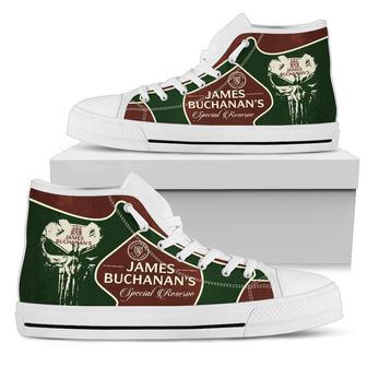 James Buchanan'S Sneakers Whiskey High Top Shoes High Top Shoes - Monsterry UK