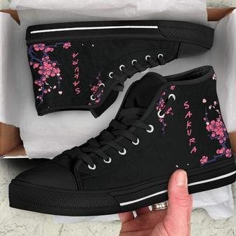 Japanese Sakura High Top Cherry Blossom High Top Shoes Summer High Top Shoes, High Top Shoes, Converse | Favorety UK