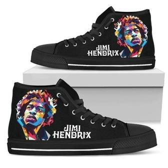 Jimi Hendrix High Top Shoes For Music Fan | Favorety CA