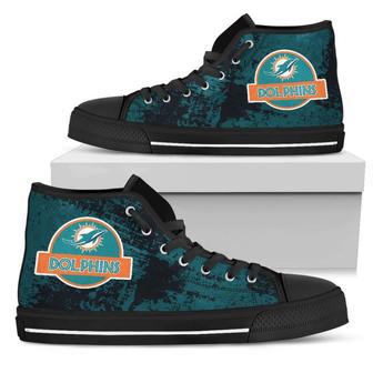 Jurassic Park Miami Dolphins High Top Shoes | Favorety UK