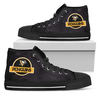 Jurassic Park Pittsburgh Penguins High Top Shoes | Favorety AU