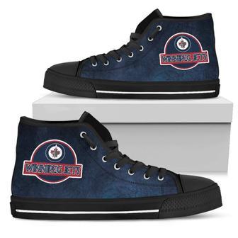 Jurassic Park Winnipeg Jets High Top Shoes | Favorety CA