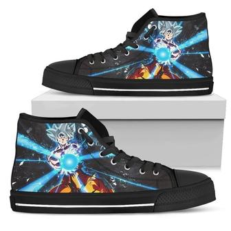 Kamehame Goku Sneakers High Top Shoes For Db Fan High Top Shoes - Monsterry DE