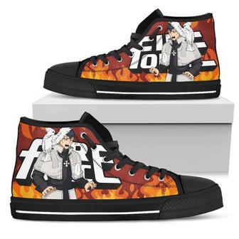 Karim Fulham Fire Force Sneakers Anime High Top Shoes Fan High Top Shoes | Favorety CA