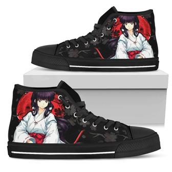 Kikyo Inuyasha Sneakers Anime High Top Shoes Fan High Top Shoes - Monsterry UK