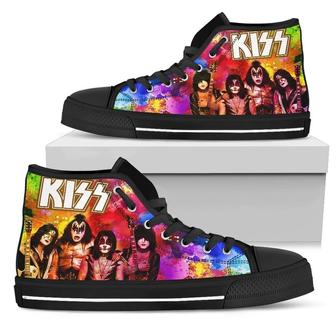 Kiss Sneakers Colorful High Top Shoes Music Band Fan High Top Shoes - Monsterry UK