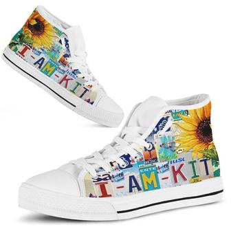 Kit License Plate High Top Shoes - Monsterry
