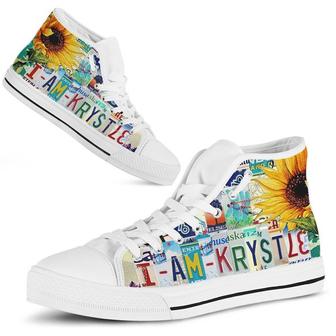 Krystle License Plate High Top Shoes - Monsterry