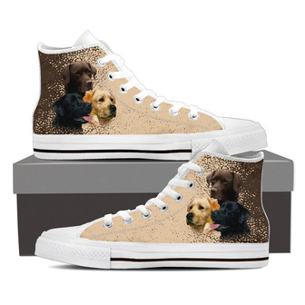Labrador Dog Women'S High Top Shoes - Monsterry