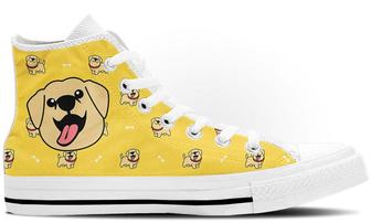 Labrador Doodle High Tops Canvas Shoes - Monsterry