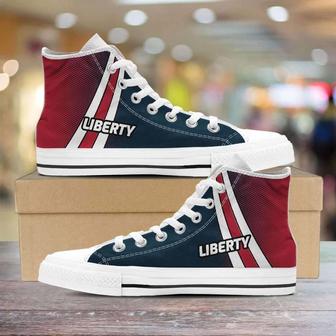 Liberty Canvas High Top Shoes Sneakers - Monsterry