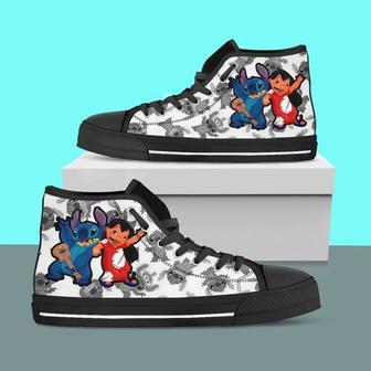 Lilo Stitch Lovers High Top Shoes | Favorety CA