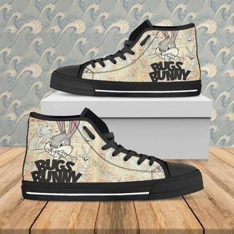 Looney Tunes High Top Bunny Custom Shoes Gift Shoes Running Black High Top Shoes | Favorety DE