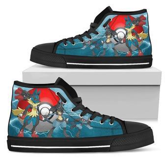 Lucario Sneakers Pokemon High Top Shoes Fan High Top Shoes | Favorety CA