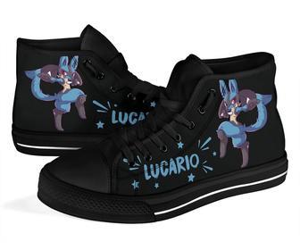 Lucario Sneakers Pokemon High Top Shoes Gift Idea High Top Shoes | Favorety AU