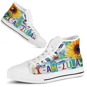 Lula License Plate High Top Shoes - Monsterry CA