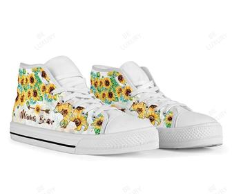 Mama Bear - Mom High Top Shoes - Monsterry
