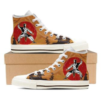 Martial Arts High Top Shoes Sneakers - Monsterry UK
