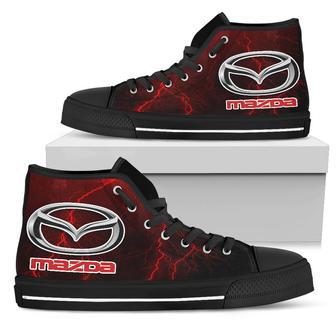 Mazda Thunder High Top Shoes Red | Favorety