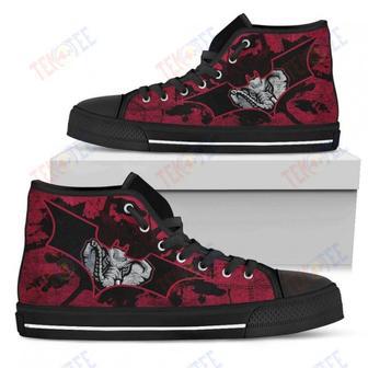 Mens Womens Alabama Crimson Tide High Top Shoes Batman Style High Top Shoes Printable | Favorety