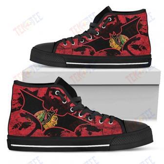 Mens Womens Chicago Blackhawks High Top Shoes Batman Style High Top Shoes Printable | Favorety UK