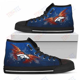 Mens Womens Denver Broncos High Top Shoes Batman Style High Top Shoes Printable | Favorety AU