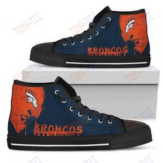 Mens Womens Denver Broncos High Top Shoes Batman Style High Top Shoes Printable | Favorety DE