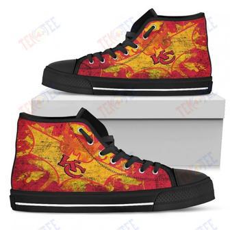 Mens Womens Kansas City Chiefs High High Top Shoes Batman Style High Top Shoes Printable | Favorety UK