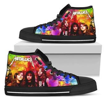 Metallica Sneakers Colorful High Top Shoes Music Fan High Top Shoes | Favorety